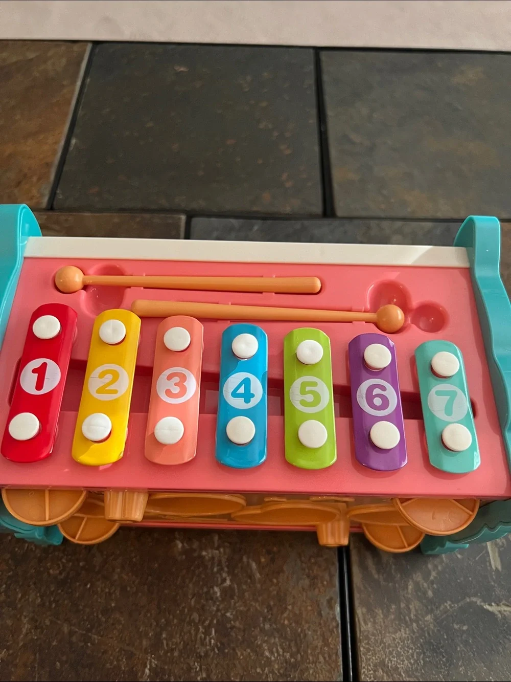 Colorful Multi-Activity Baby Bench Toy- EUC *like new*